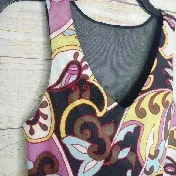Athleta swim tankini top geometric built in bra 32 b/c - Picture 5 of 10